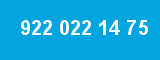 922 022 14 75 922 022 14 75